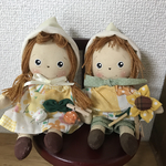ミニカントリーペアドール（大きな瞳のペアドール）