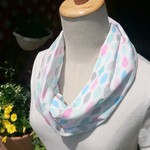 ガーゼスヌード  サンキャッチャー 白 一重巻