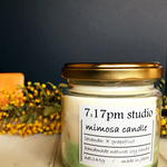 春の草原を感じるソイキャンドル 〜mimosa candle〜 lavender×grapefruit (L)