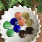 【再販無し】 Aセット ガラスカボション 18mm 10個