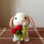 花束とうさぎ