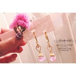 水中花♡ハーバリウムフープピアス/イヤリング R168