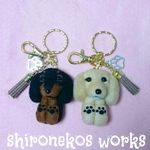 【オーダー】 ミニ犬 ミニチュアダックス キーホルダー ハンドメイド 羊毛フェルト