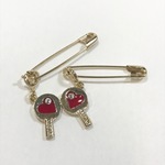お洒落〜ゼッケンピン