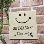 表札☆ニコちゃんリーフ🍃☆