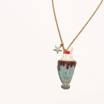 chocolate mint milkshake necklace