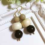 【再販♡】ころころウッドビーズ大ぶりピアス☆