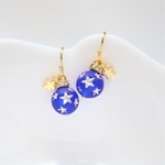 星の王子さま10☆～ロンスター☆ネイビープラネット10♡ピアス・イヤリング♪～GD×RCミックス♪【K18・K14GF/14kgf対応】