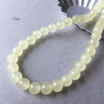 定番!  パステルカラーイエロージェイドAAA　ラウンド8mm