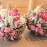 【K様　オーダー品】　ドライフラワーの花かご