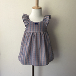 夏色チェックのKidsワンピース【受注製作】