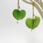ハートのリーフピアス/イヤリング