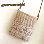 麻ひもポシェット🔸ベージュレース🔸