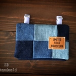 移動ポーチ デニム㊾  パッチ  移動ポケット