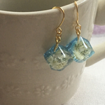 【再販】氷の中のかすみ草ピアス