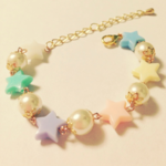☆星とパールのブレスレット☆