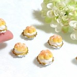 シュークリーム直径11㎜サイズ6個セット(ミニチュア粘土)