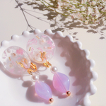 春色おおぶりレジンイヤリング