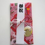 猫祝儀袋（ピンク）