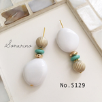 No.S129 ♥︎人気NO.1 ♥︎ アシンメトリー✾︎ターコイズ ピアス