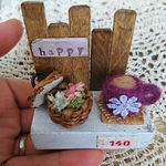 羊毛カップとちっちゃいかご