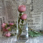 ハーバリウム♥ピンクのアンティークな薔薇 母の日にも♡