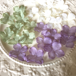 【日本製】フープピアスにもオススメ 大きめサイズ  紫陽花造花   クラシカルトリプルカラーセット
