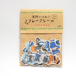 【新作】ハチワレちゃん＊消防にゃんこ ミニ・フレークシール