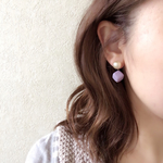 ✴︎pearl ×cube アースカラー  イアリング