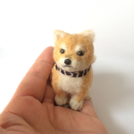 羊毛フェルト 柴犬ストラップ