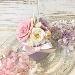 バラの贈り物♡アロマキャンドル 薄紫