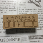 アニマル郵便番号枠はんこ