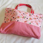 ☆値下げしました☆ピンクネコの大きなレッスンバッグ