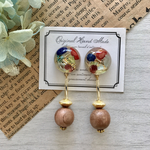 【再販☆】カラフルストーン✱レジンピアス