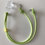 補聴器ストラップ(黄緑ラメ)