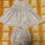 [80〜90サイズ]春のお花ワンピースとかぼちゃパンツ(再販予定)