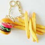 ★受注製作★ハンバーガー&フライドポテトコンビ♡