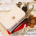 送料無料 ふっくらオールワンレザーケース キー＆コイン＆カードケース lcc40  タン