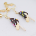 チョコバナナピアス&イヤリング＊ミニチュア