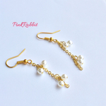 小粒パールチェーンピアス/イヤリング