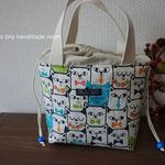 ♡SALE　1800→1500円♡　洗える！保冷お弁当用トートバッグ　ねこ柄　猫好きさん
