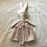 Dreaming rabbit 水玉グレイッシュピンク