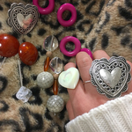 【再販開始】big heart silver ring