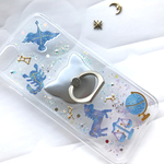  宇宙 星座 銀河 猫  選べる スマホリング スマホケース Galaxy/Xperia iphoneケース iPhone8/plus iPhoneX/SE iPhone7/6