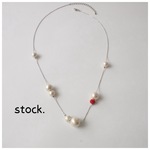 コットンパールの上品キュートなネックレス-SIL.M