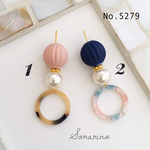 No.S279 さわやか✩︎⡱べっ甲ピアス