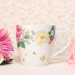 🌹ローズガーデン🌹優美な薔薇のマグカップ『ポーセラーツ』