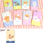 ☆iPhone5/5s/SE・5c・6/6s・7・8・X/Xs対応☆わんことうさぎのiPhoneケース