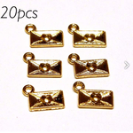 【送料無料】20個・ラブレターチャーム・ピンクゴールド・ゆめかわ・POP・ステラパーツ