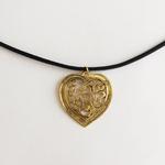 【送料無料】9color 2type アンティーク風ハートのチョーカー*